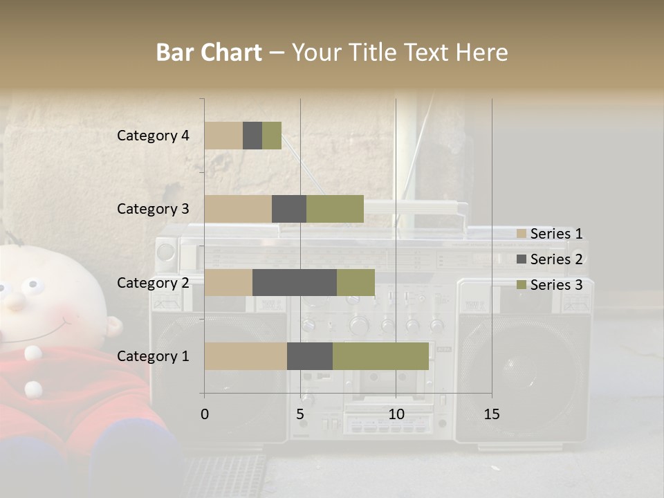 Listen Boombox Clubbing PowerPoint Template