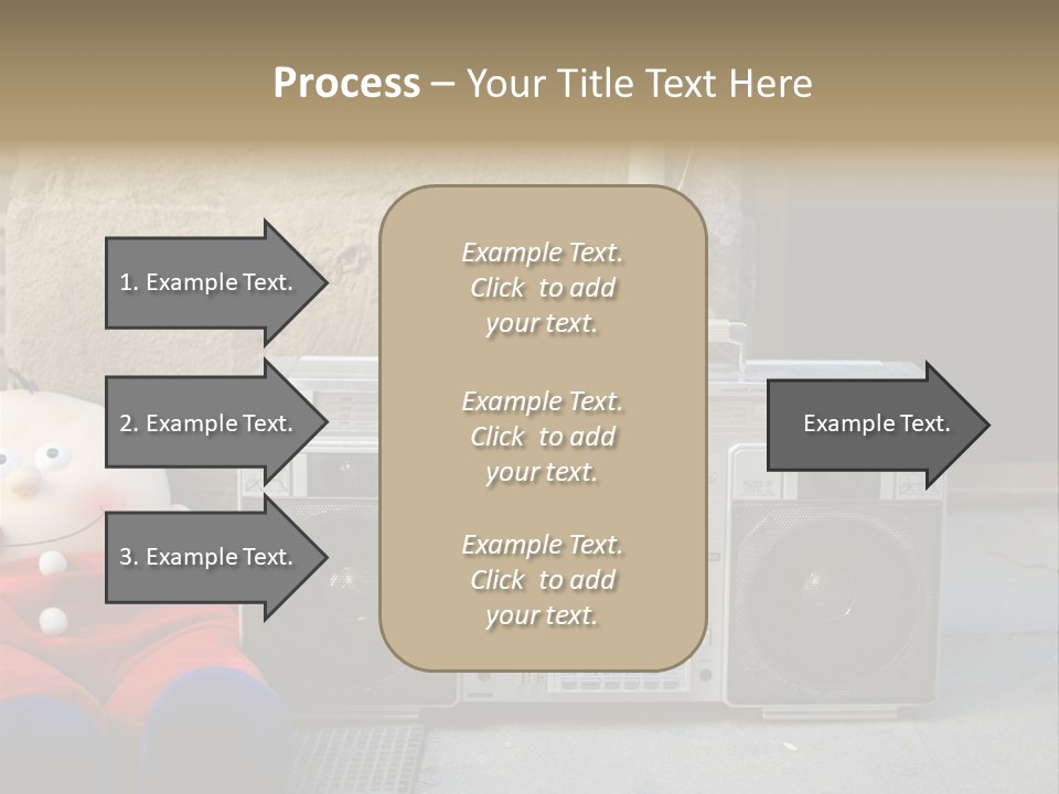 Listen Boombox Clubbing PowerPoint Template