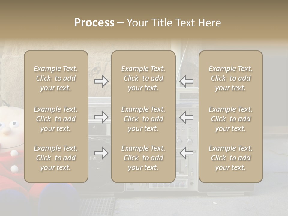 Listen Boombox Clubbing PowerPoint Template