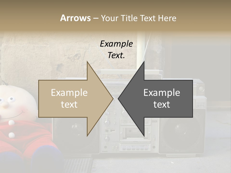 Listen Boombox Clubbing PowerPoint Template