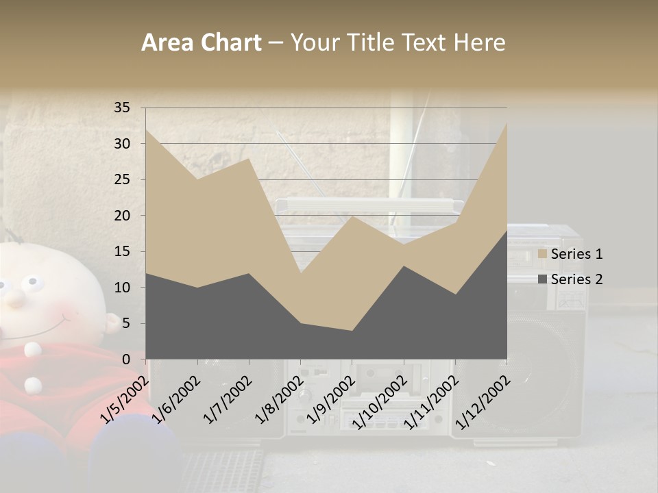 Listen Boombox Clubbing PowerPoint Template