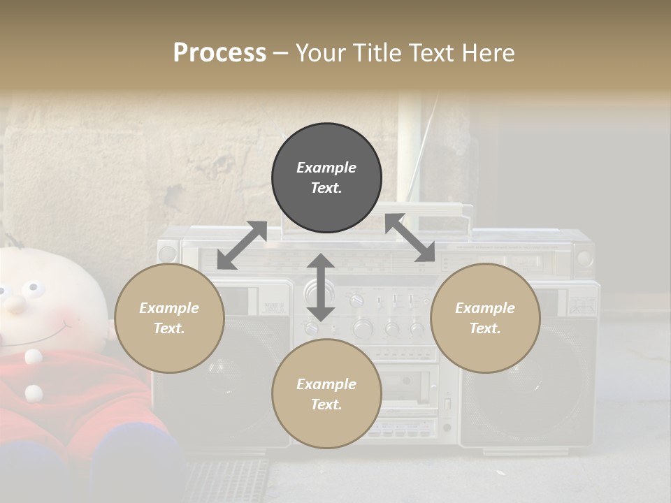Listen Boombox Clubbing PowerPoint Template