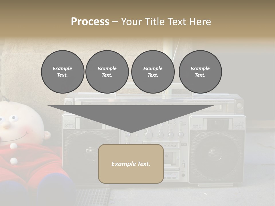 Listen Boombox Clubbing PowerPoint Template