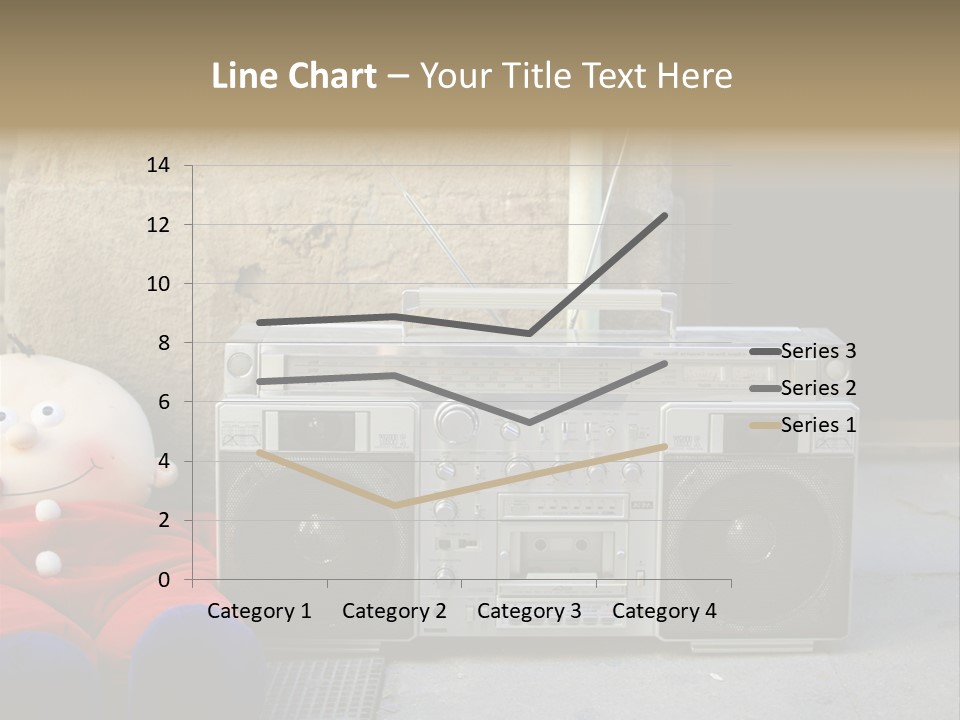 Listen Boombox Clubbing PowerPoint Template