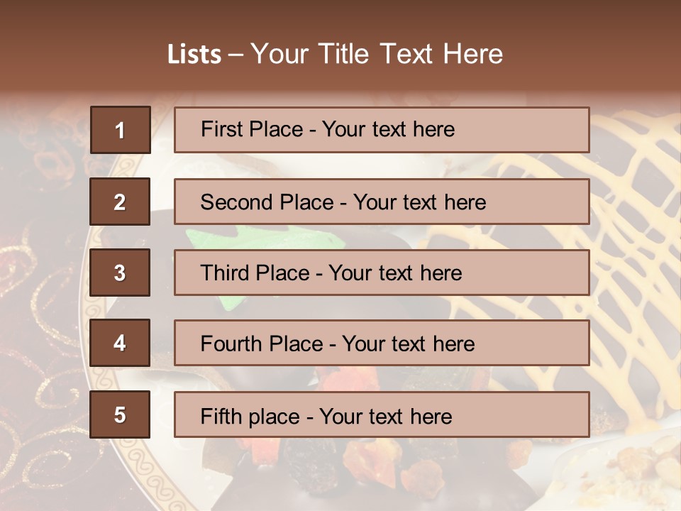 Typical Gingerbread Cuisine PowerPoint Template