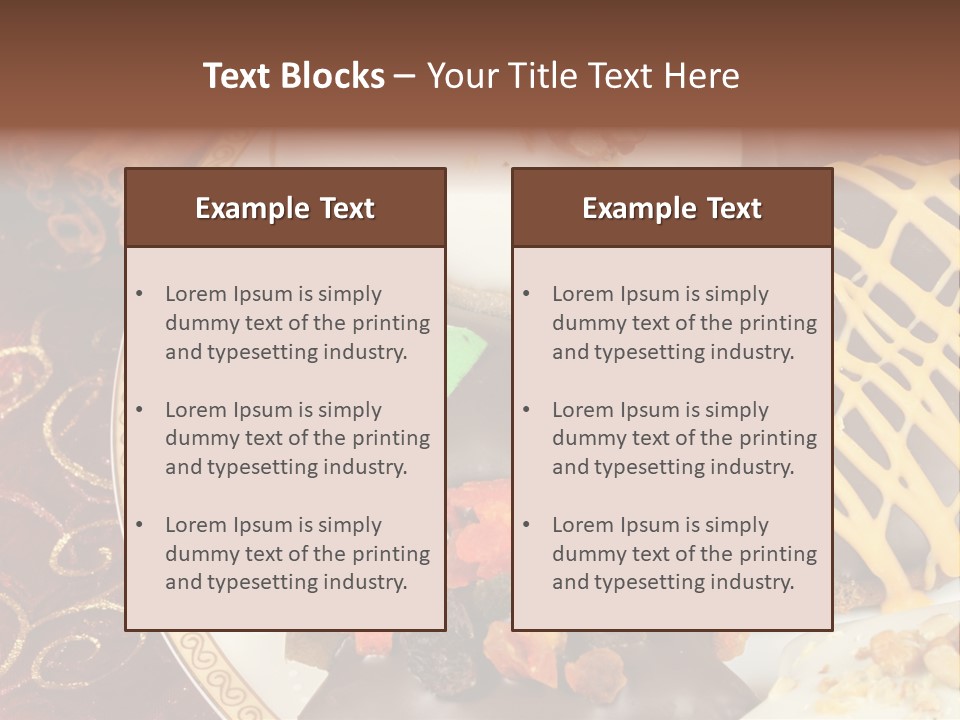Typical Gingerbread Cuisine PowerPoint Template