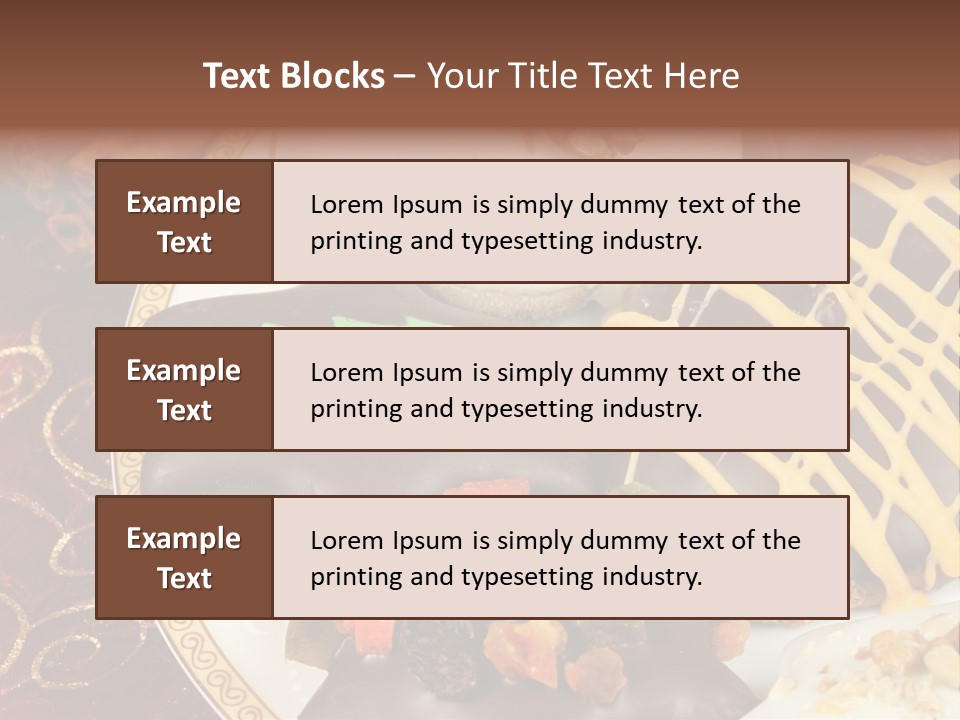 Typical Gingerbread Cuisine PowerPoint Template