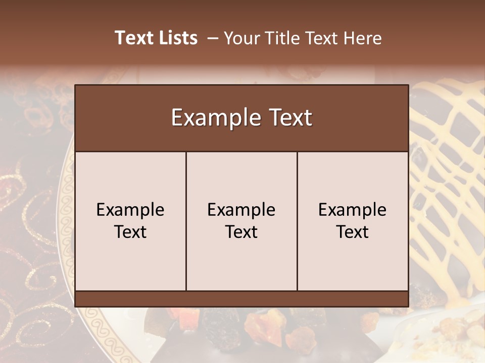 Typical Gingerbread Cuisine PowerPoint Template