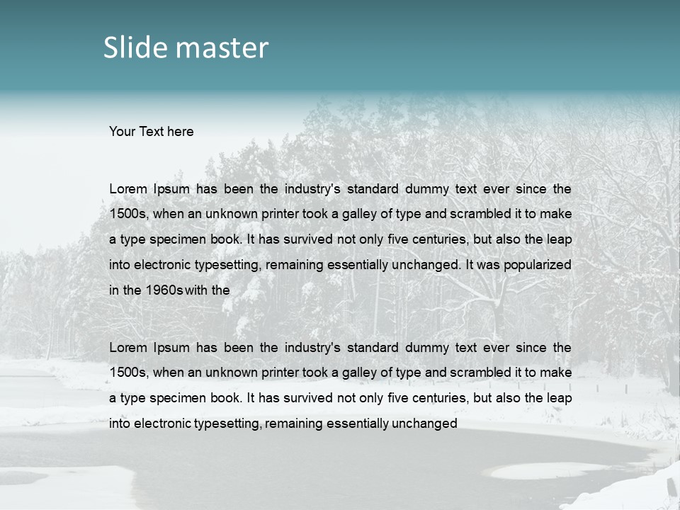 Season Nature Winter PowerPoint Template