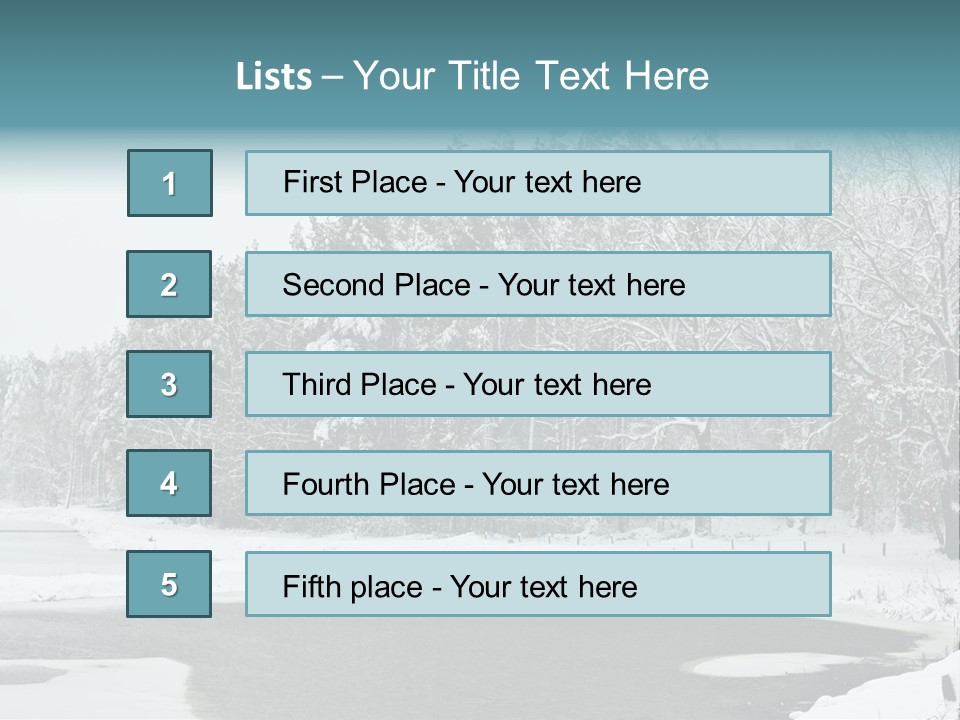 Season Nature Winter PowerPoint Template