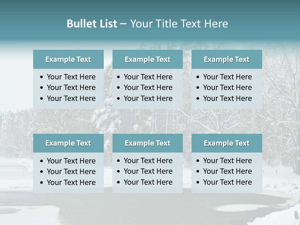 Season Nature Winter PowerPoint Template