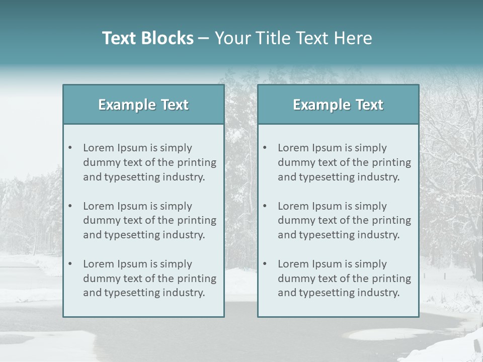 Season Nature Winter PowerPoint Template