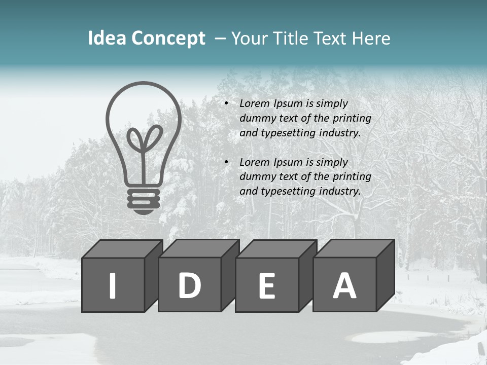 Season Nature Winter PowerPoint Template