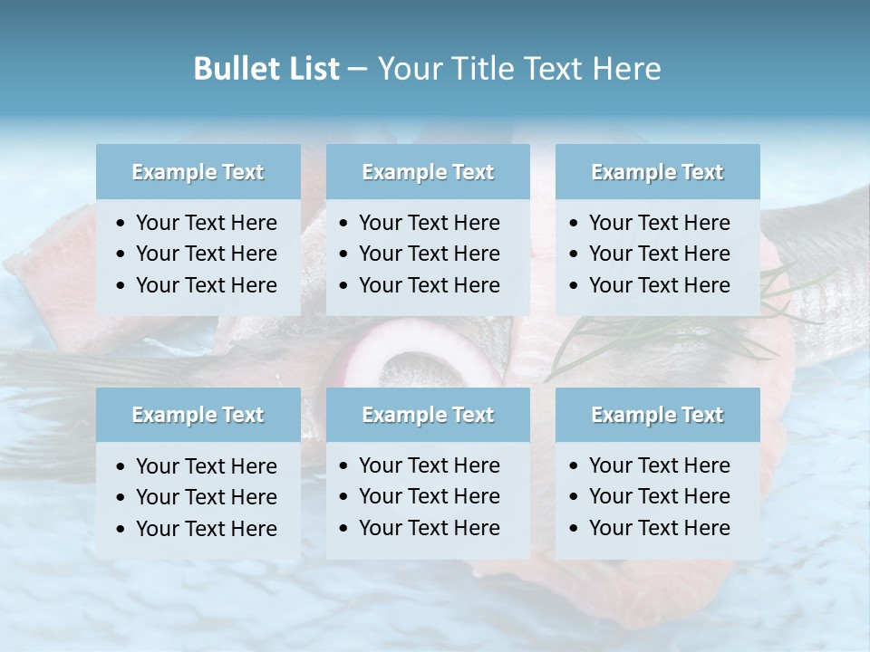 Fillet Delicacy Fresh PowerPoint Template