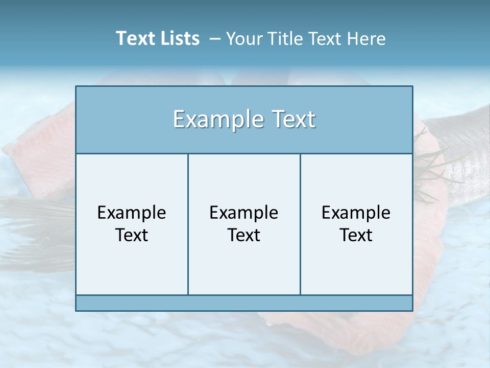 Fillet Delicacy Fresh PowerPoint Template