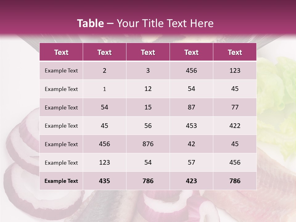 Portion Vegetable Green PowerPoint Template