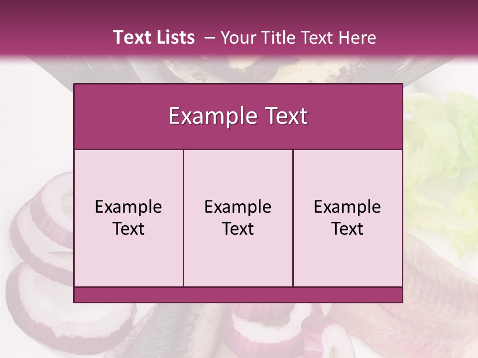 Portion Vegetable Green PowerPoint Template
