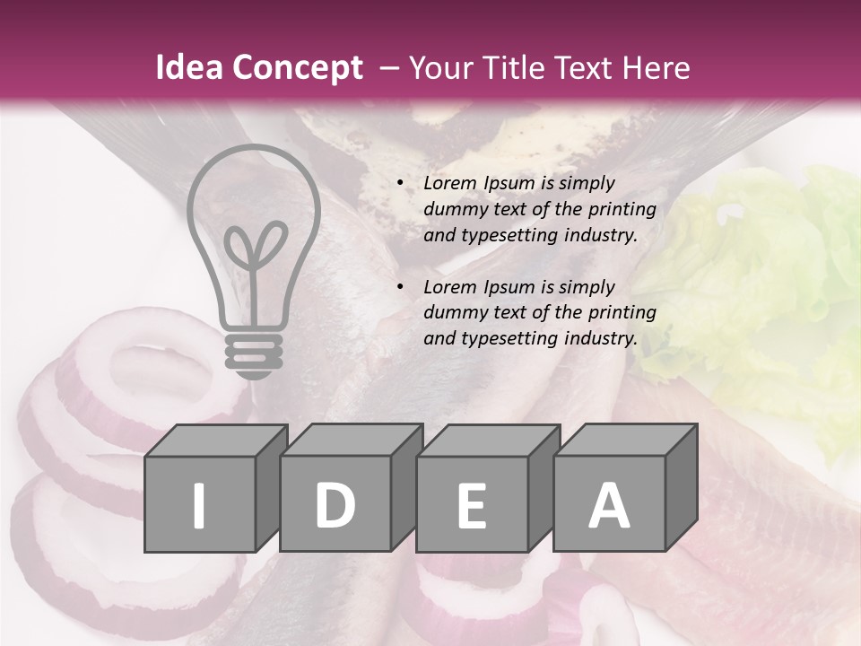 Portion Vegetable Green PowerPoint Template