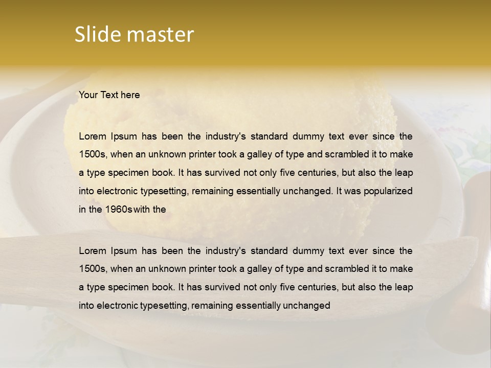 Red Dinner Lunch PowerPoint Template