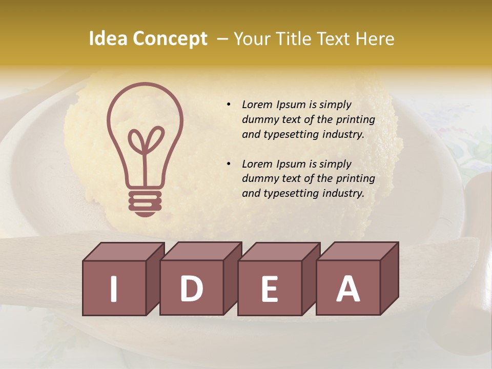 Red Dinner Lunch PowerPoint Template