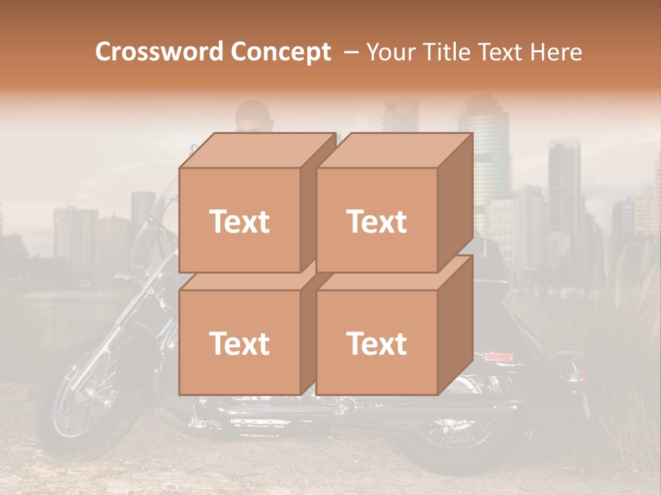 Transport Individuality Biker PowerPoint Template