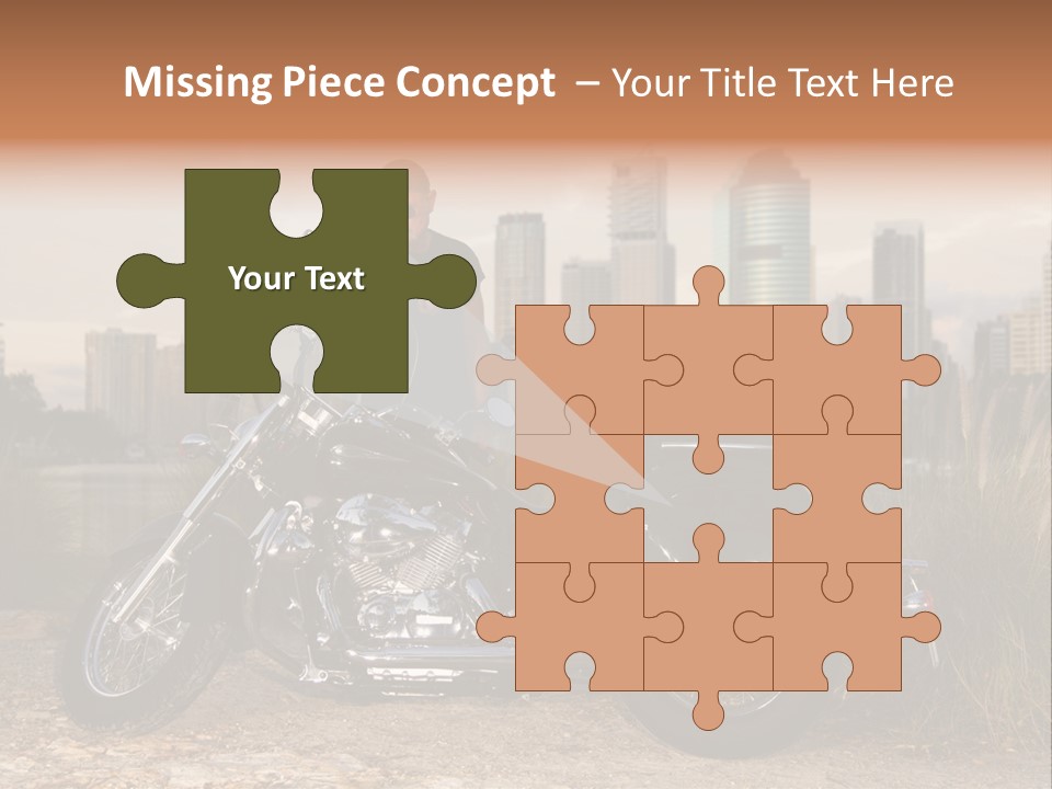 Transport Individuality Biker PowerPoint Template