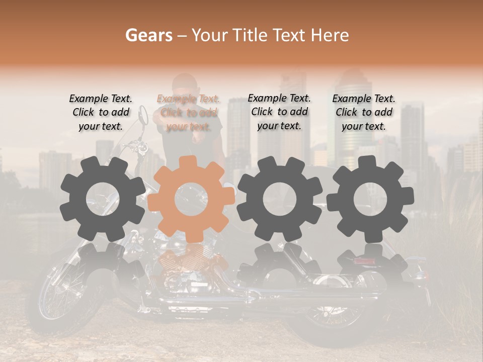 Transport Individuality Biker PowerPoint Template
