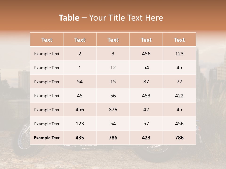 Transport Individuality Biker PowerPoint Template