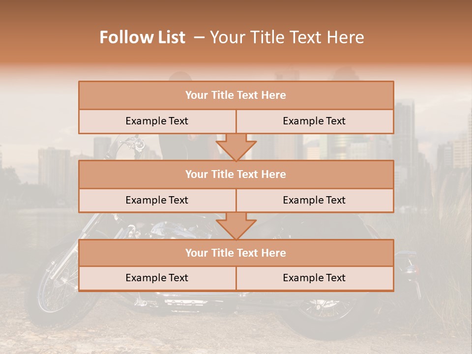 Transport Individuality Biker PowerPoint Template