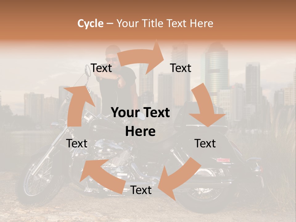 Transport Individuality Biker PowerPoint Template