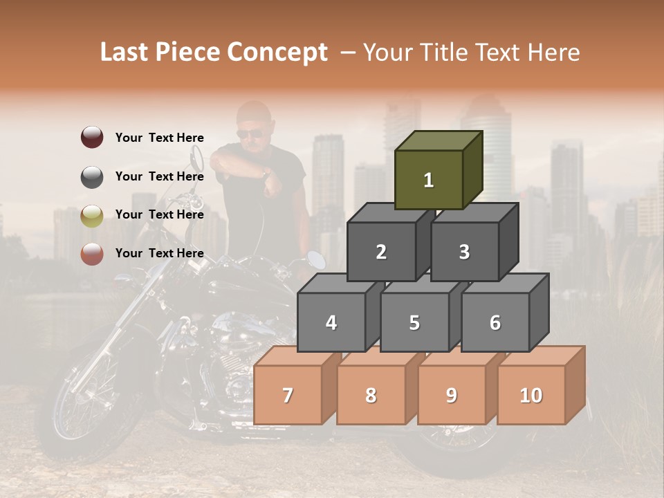 Transport Individuality Biker PowerPoint Template