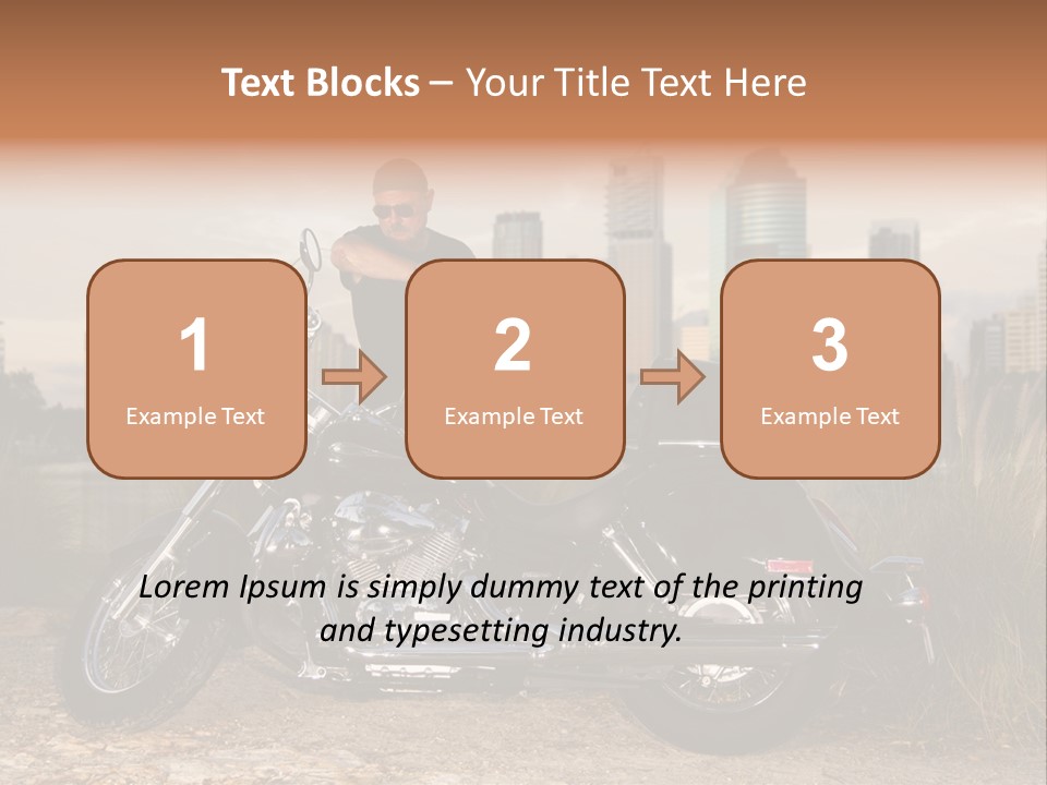 Transport Individuality Biker PowerPoint Template