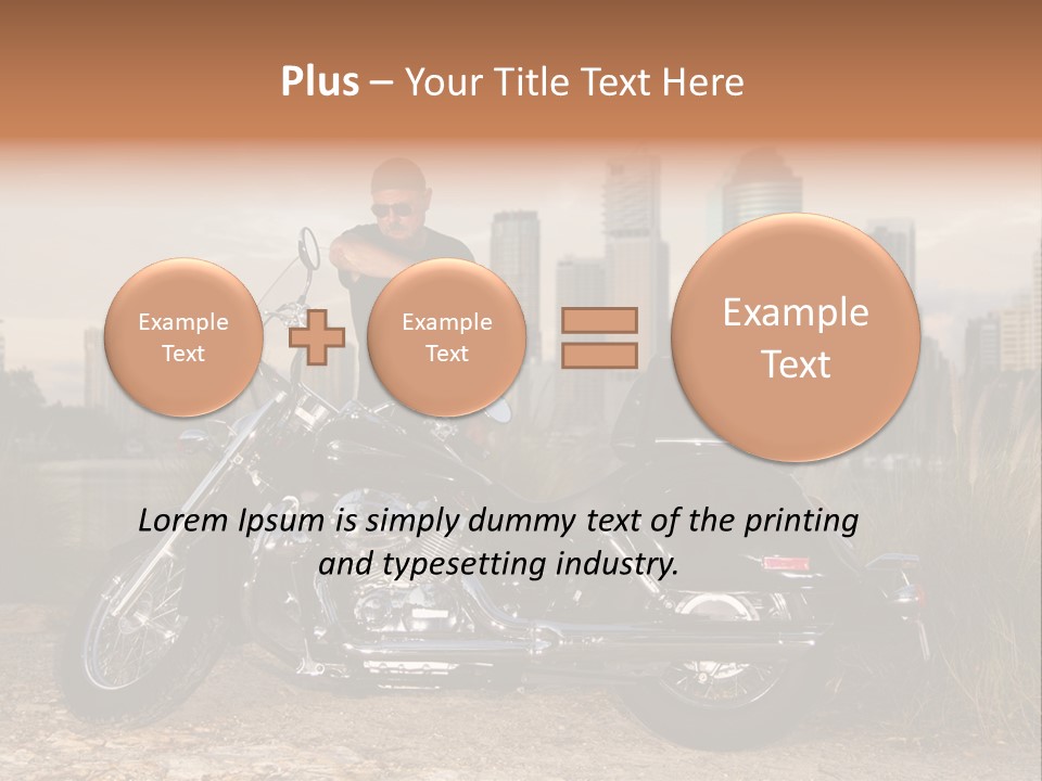 Transport Individuality Biker PowerPoint Template