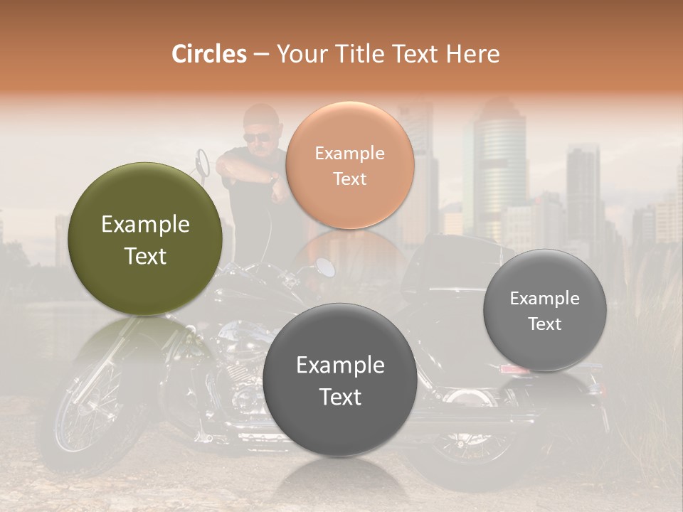 Transport Individuality Biker PowerPoint Template