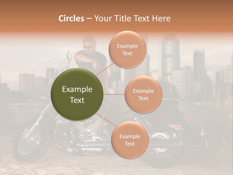 Transport Individuality Biker PowerPoint Template