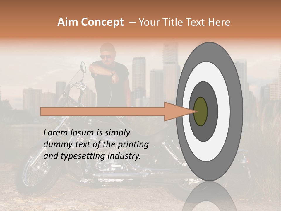 Transport Individuality Biker PowerPoint Template