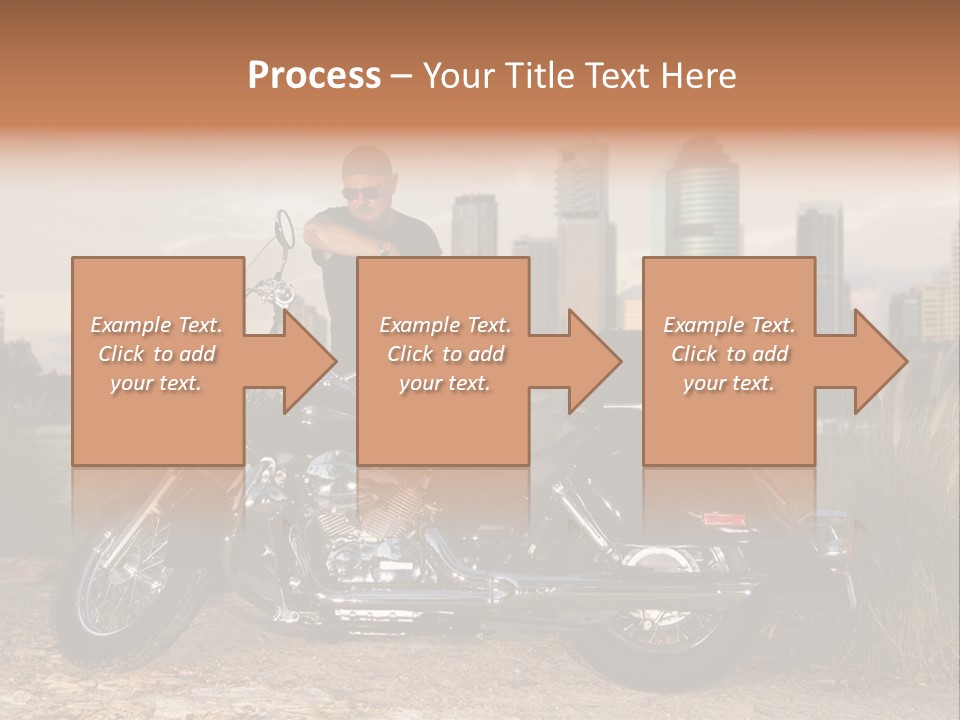 Transport Individuality Biker PowerPoint Template