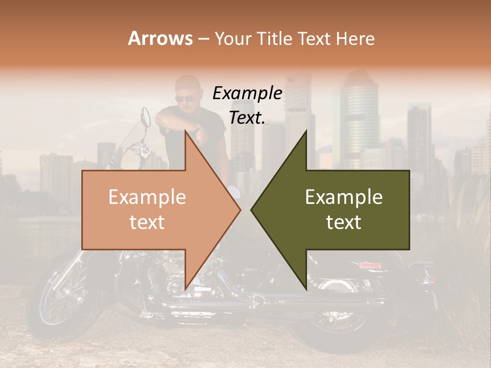 Transport Individuality Biker PowerPoint Template