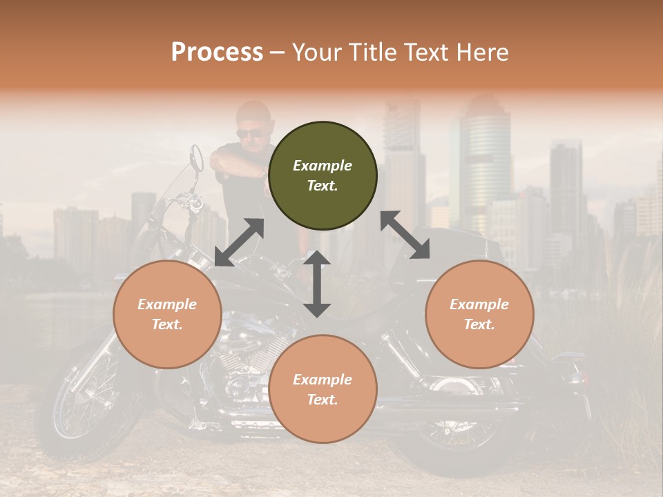 Transport Individuality Biker PowerPoint Template