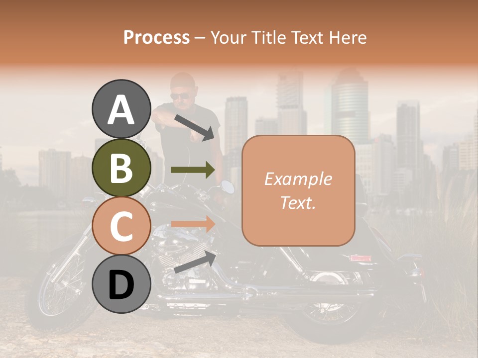 Transport Individuality Biker PowerPoint Template