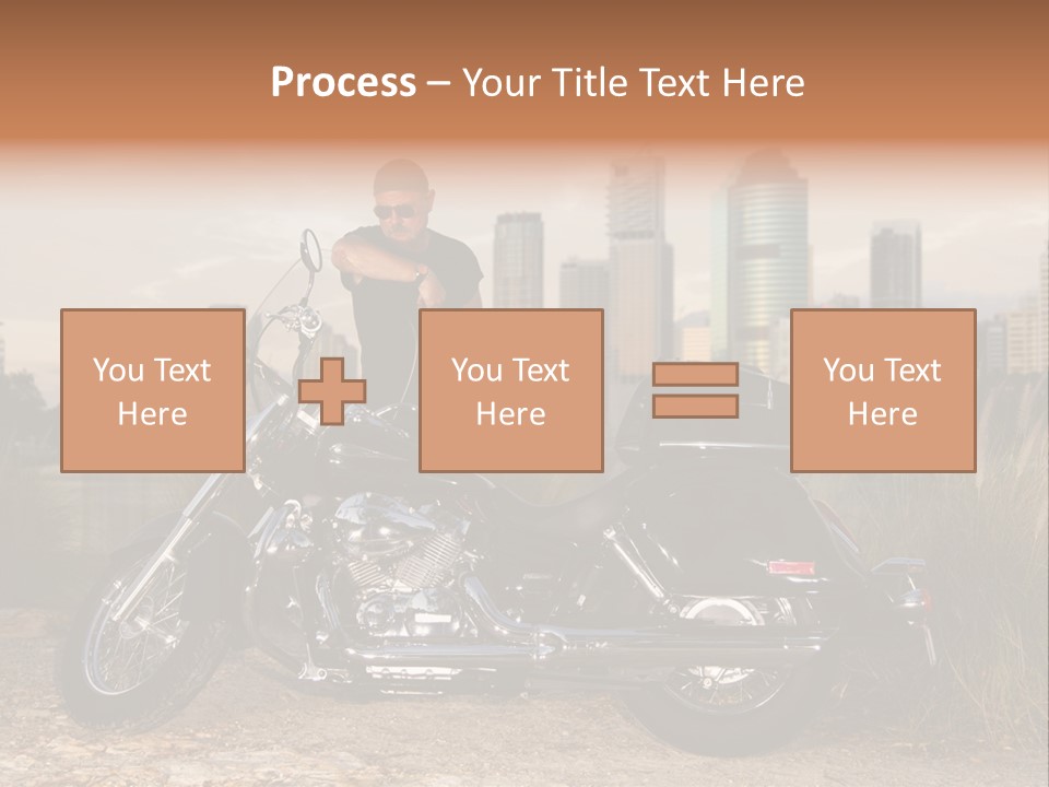 Transport Individuality Biker PowerPoint Template