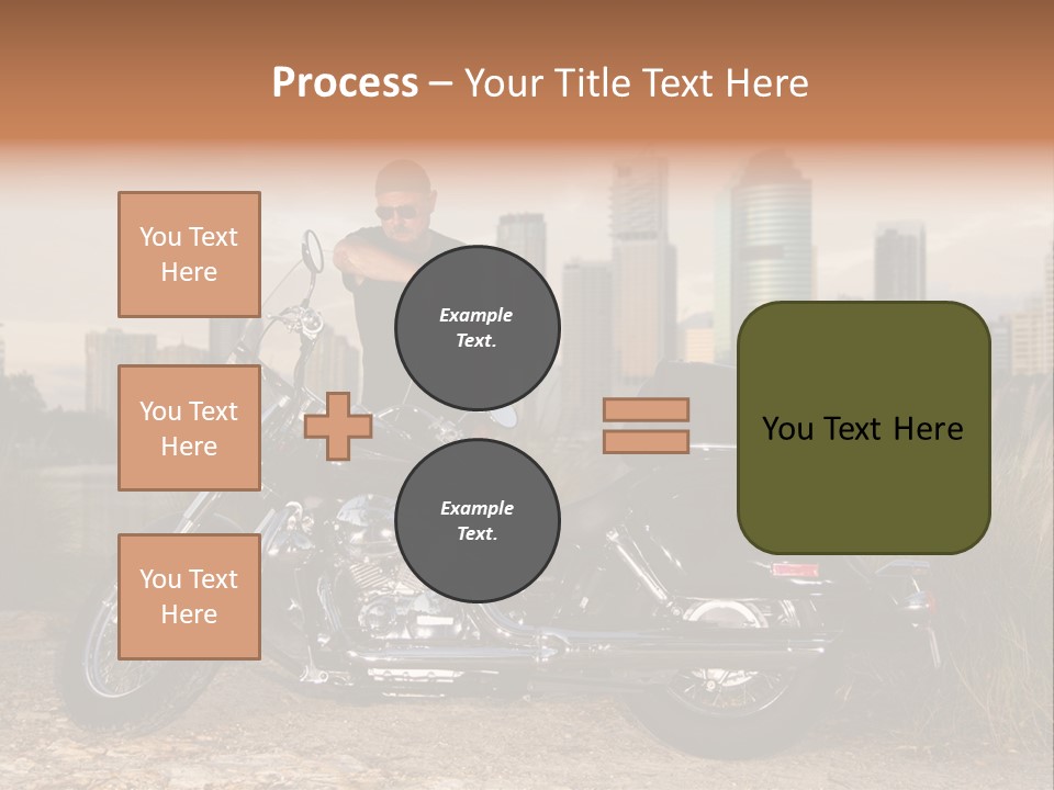 Transport Individuality Biker PowerPoint Template