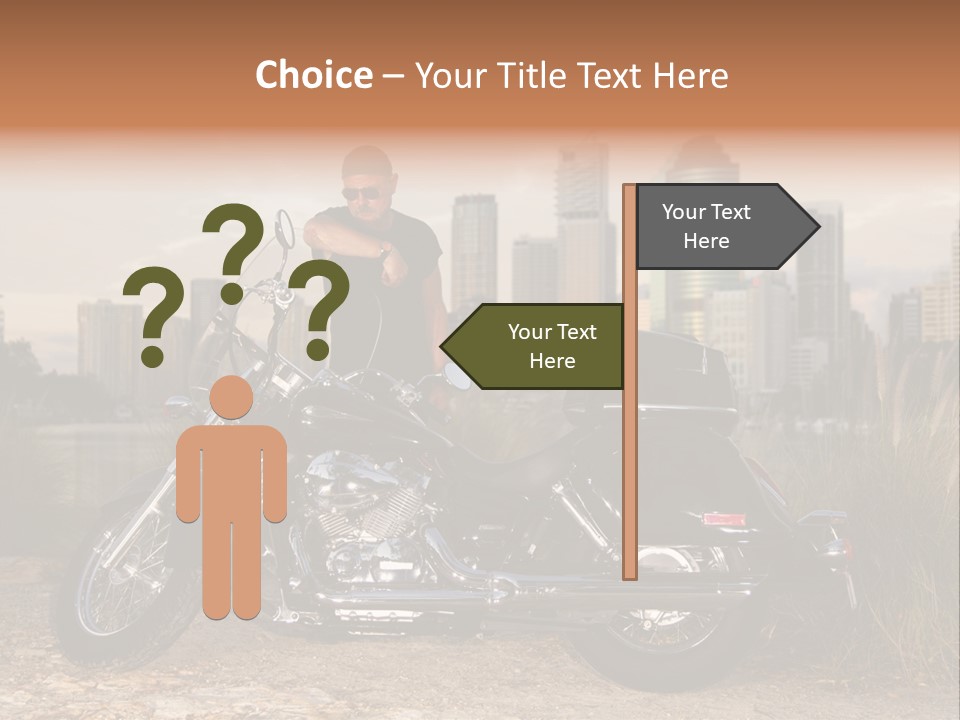 Transport Individuality Biker PowerPoint Template
