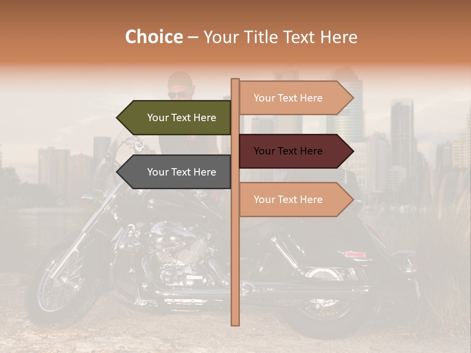 Transport Individuality Biker PowerPoint Template