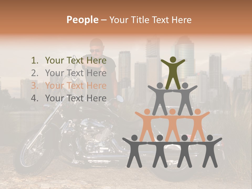 Transport Individuality Biker PowerPoint Template