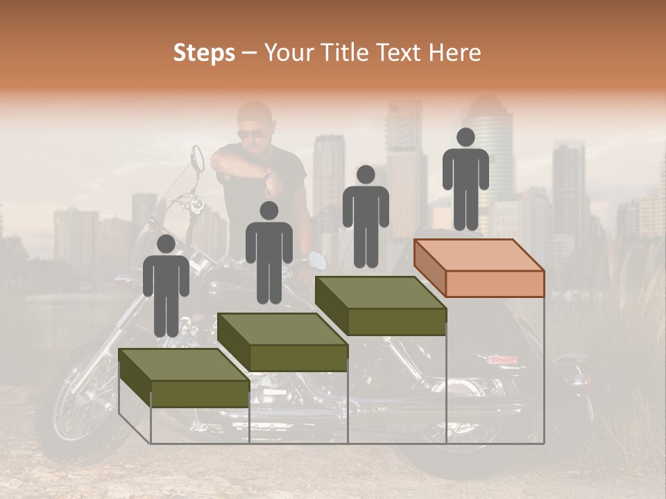 Transport Individuality Biker PowerPoint Template