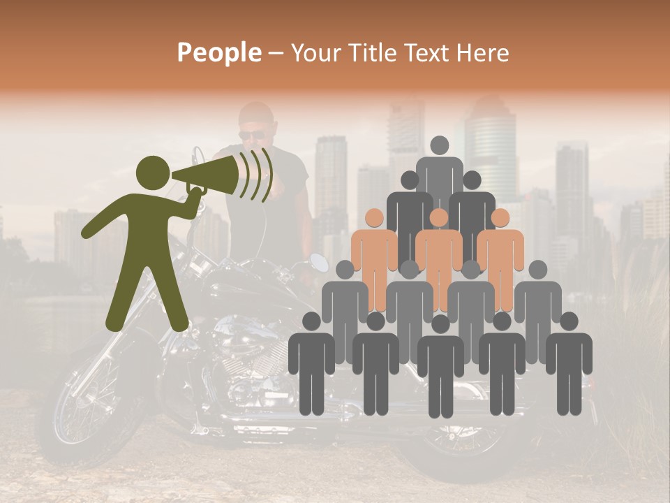 Transport Individuality Biker PowerPoint Template