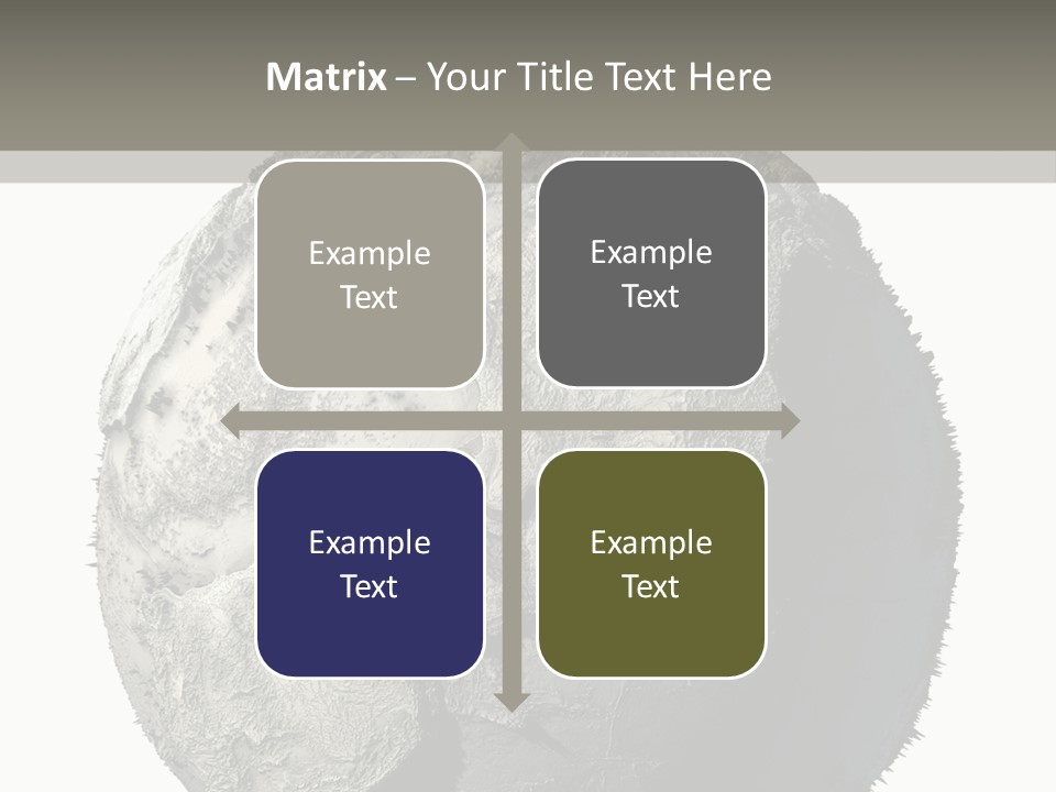 Grunge Barren Waterless PowerPoint Template