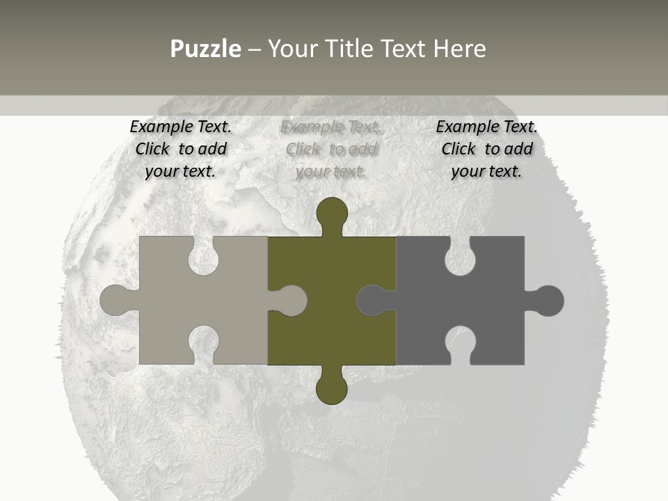 Grunge Barren Waterless PowerPoint Template