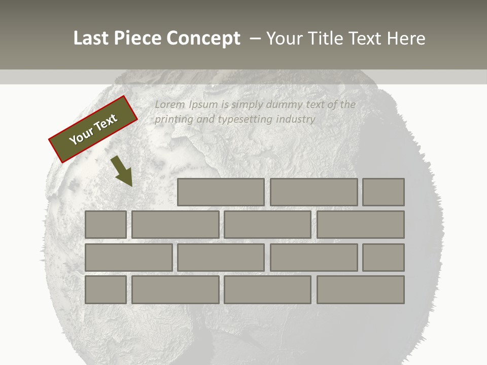 Grunge Barren Waterless PowerPoint Template